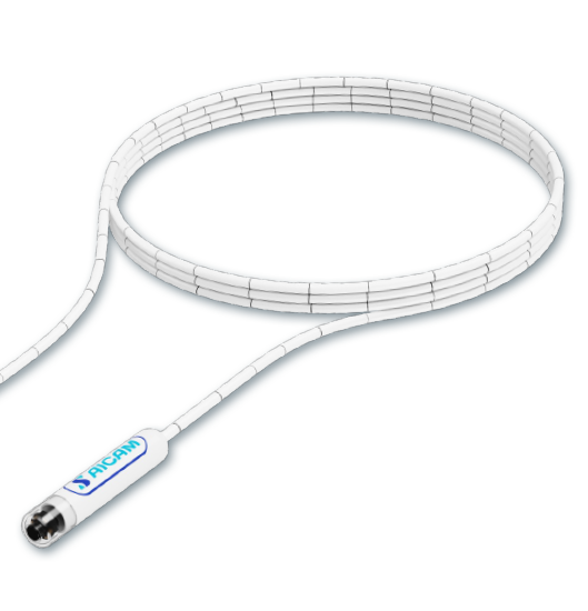 AICAM cable-transmission capsule endoscope.